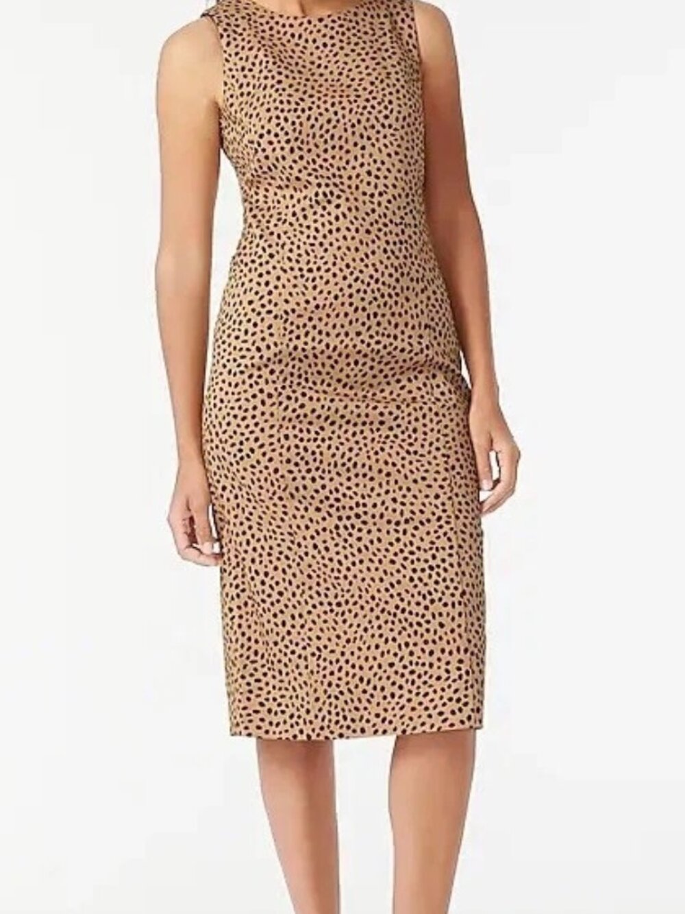 J. Crew Leopard Print Sleeveless Sheath Dress - 10